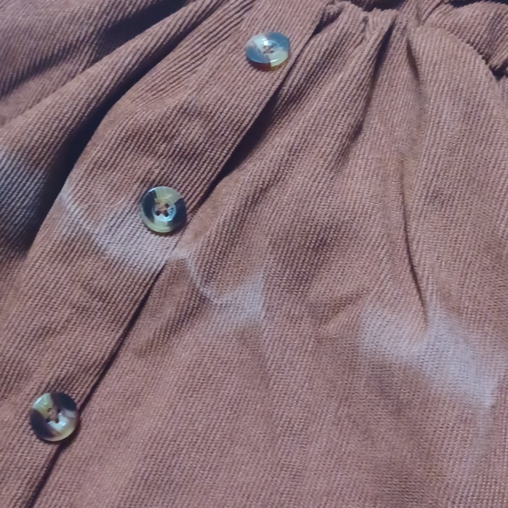 Pat Pat Rust Brown Ruffled Button-Front Dress Size 100 - Picture 4 of 4